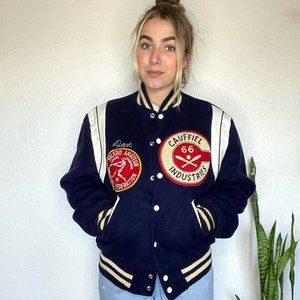 American Vintage Navy Varsity Jacket